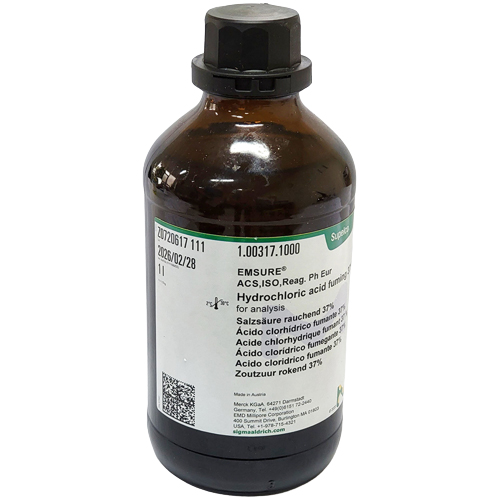 Acide Chlorhydrique 1/2 - 1000 ml